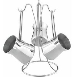3'lü Piramit Metal Kulp Cezve Takımı