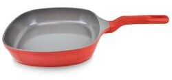 Matrix 28 cm Bakalit Kulp Kırmızı Döküm Tava Kırmızı